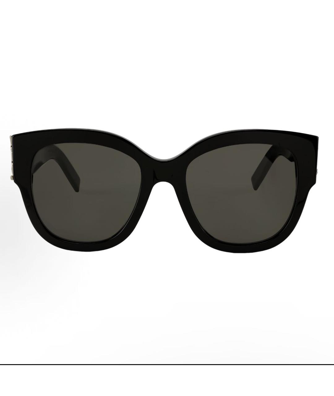 SAINT LAURENT Черные пластиковые солнцезащитные очки, фото 4