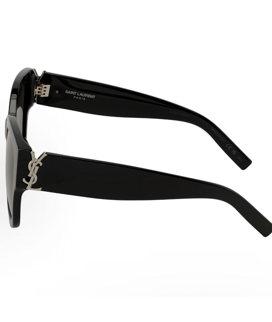 SAINT LAURENT Черные пластиковые солнцезащитные очки, фото 2