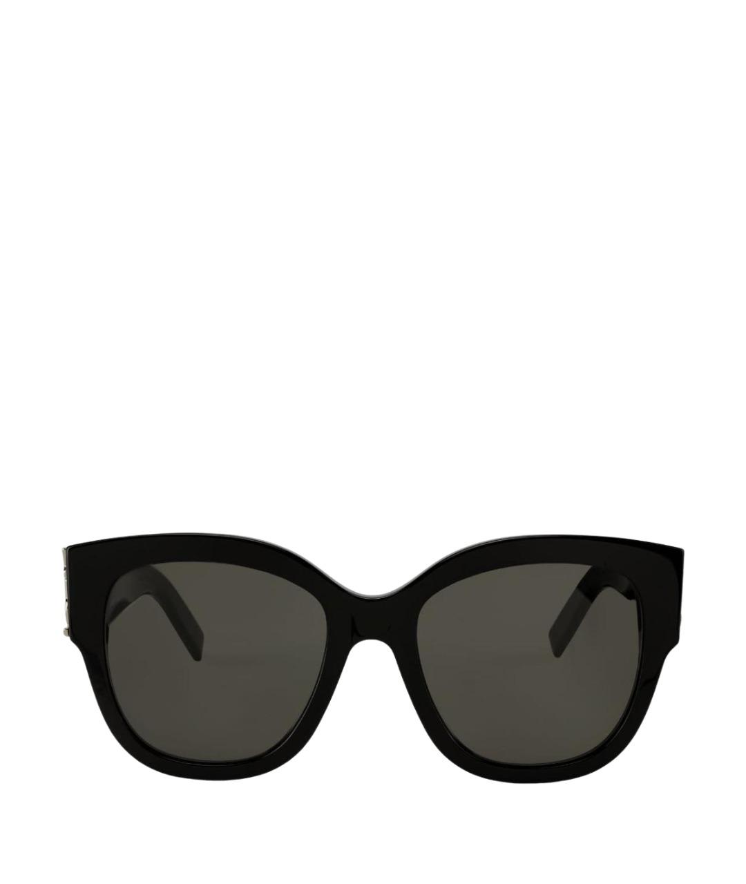 SAINT LAURENT Черные пластиковые солнцезащитные очки, фото 1