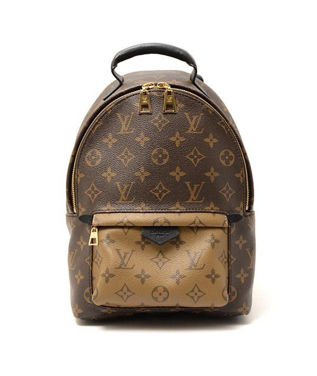 LOUIS VUITTON Коричневый кожаный рюкзак, фото 1