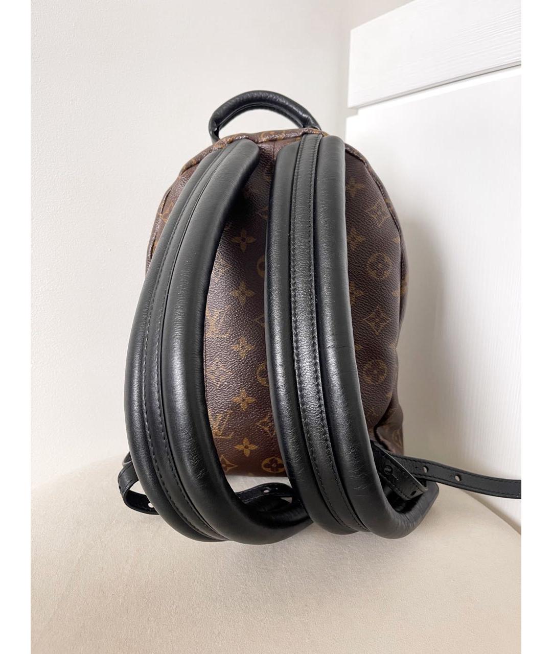 LOUIS VUITTON Коричневый кожаный рюкзак, фото 3