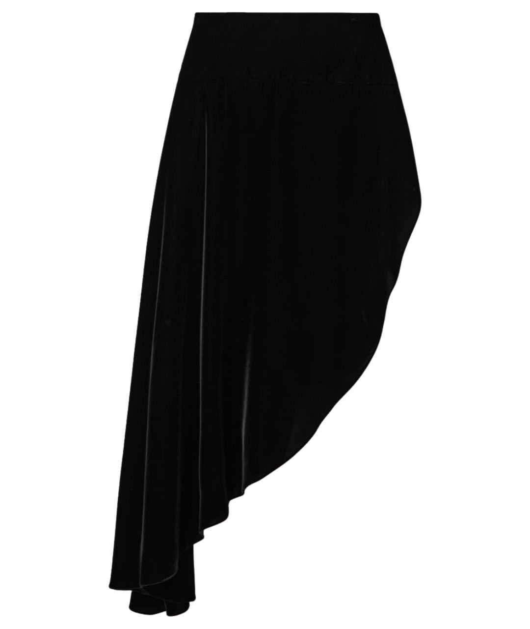 ALAIA Черная вискозная юбка миди, фото 1