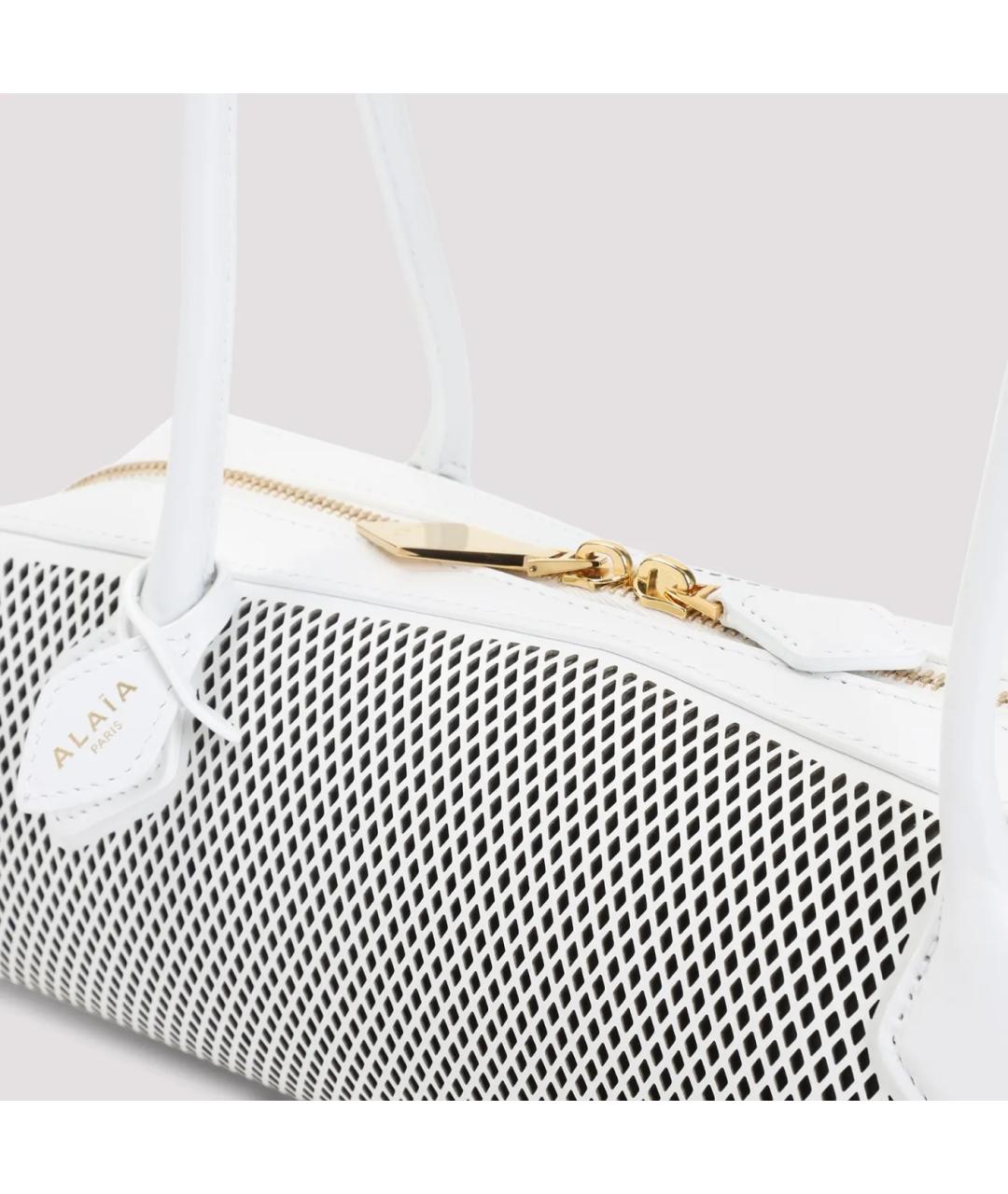 ALAIA Белая кожаная сумка через плечо, фото 2