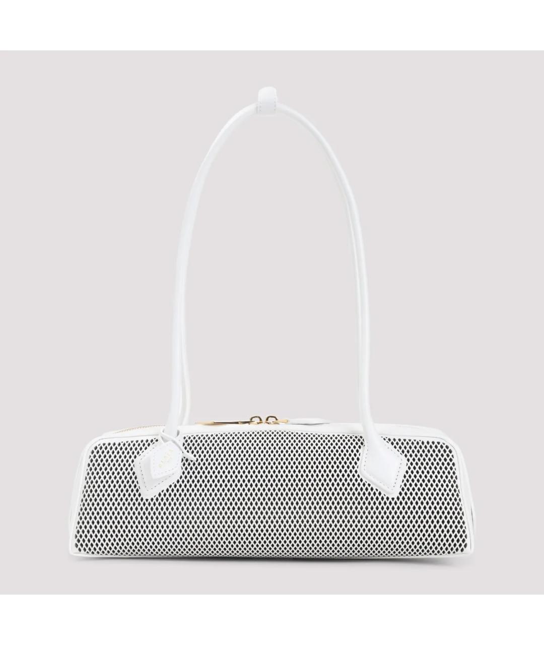 ALAIA Белая кожаная сумка через плечо, фото 3