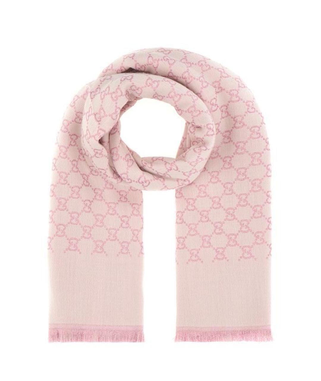 GUCCI Розовый шарф, фото 1