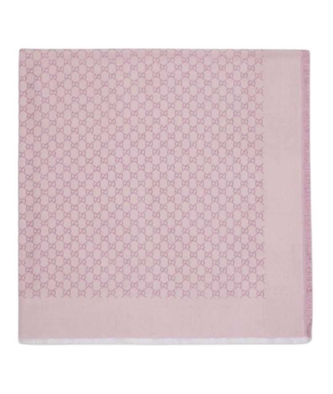 GUCCI Розовый шарф, фото 2