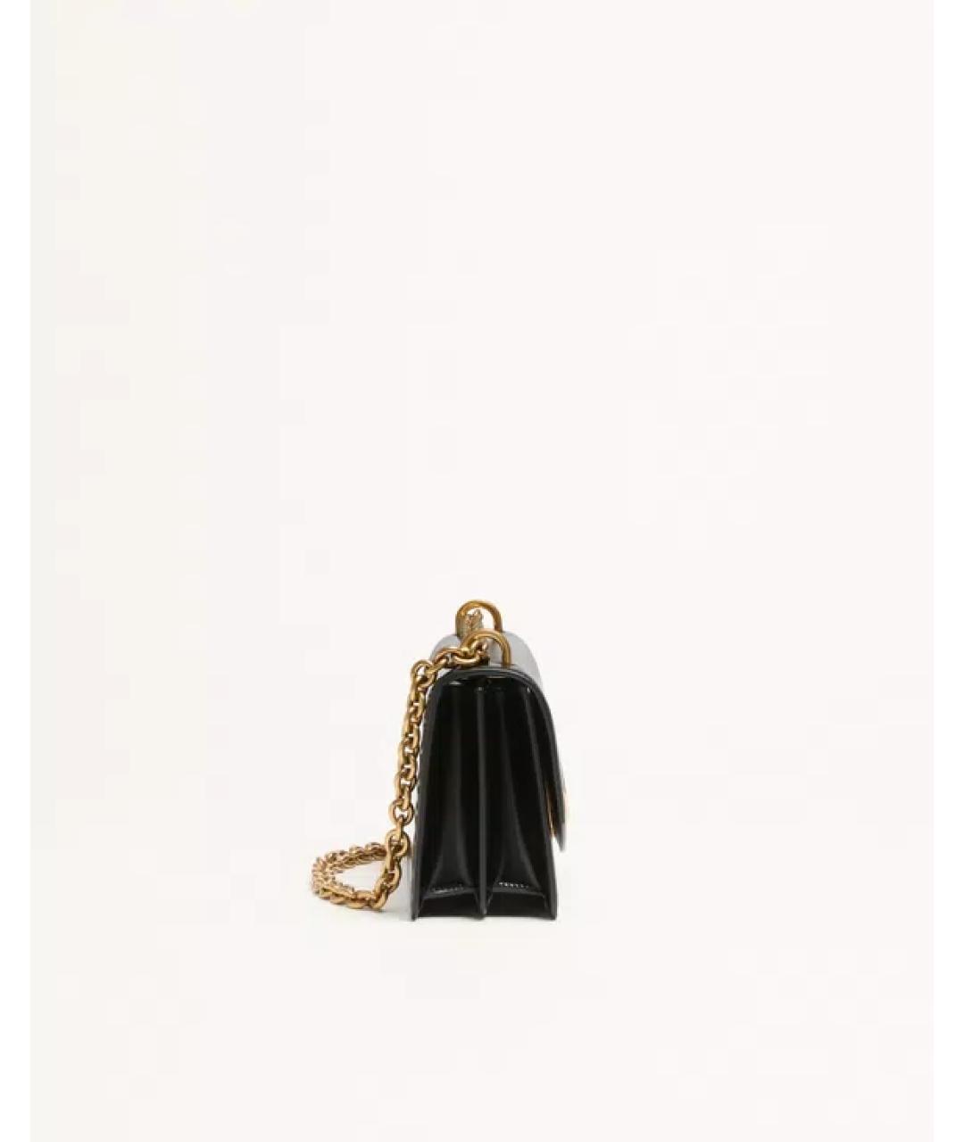 VALENTINO Черная кожаная сумка через плечо, фото 3