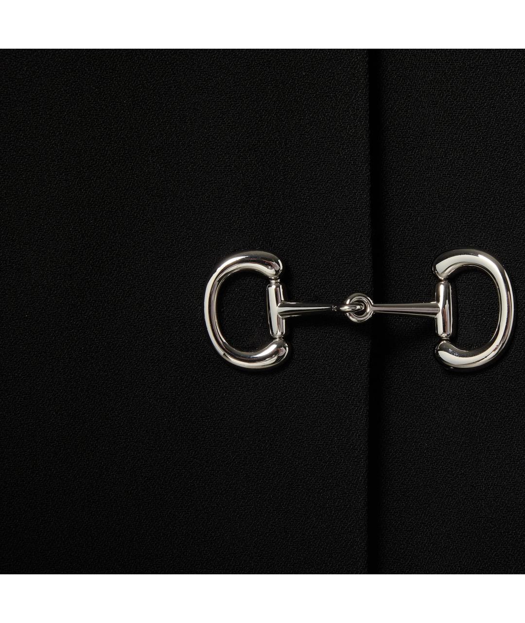 GUCCI Черное вискозное повседневное платье, фото 4