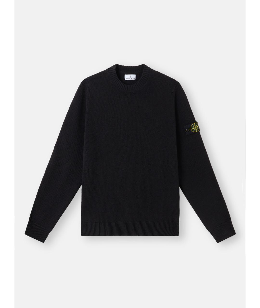 STONE ISLAND Темно-синий хлопковый джемпер / свитер, фото 6