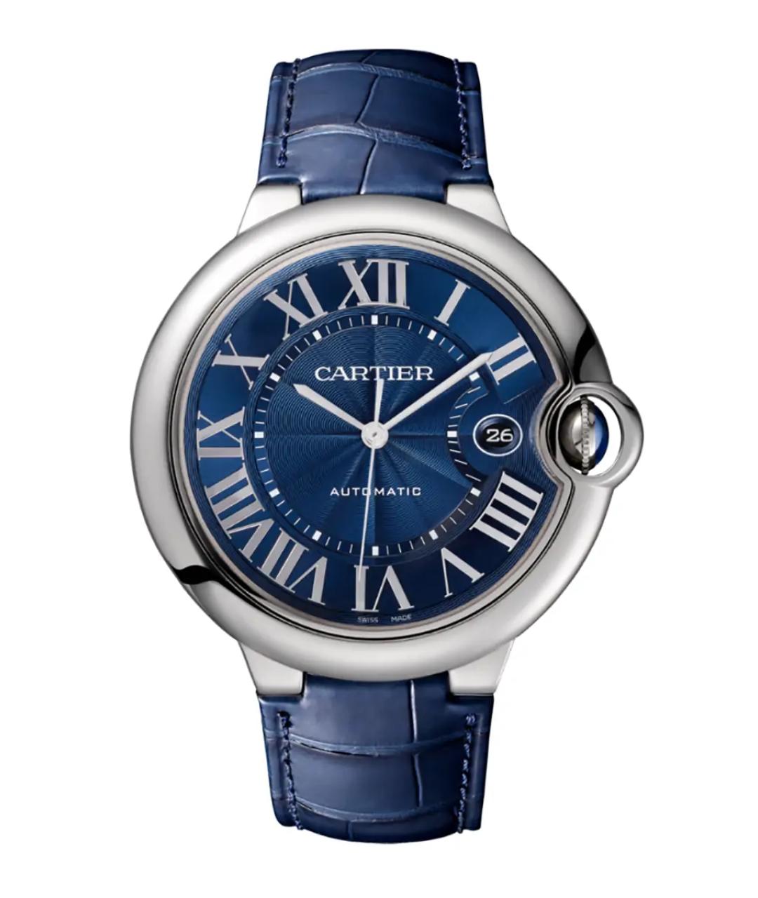 CARTIER Синие металлические часы, фото 1