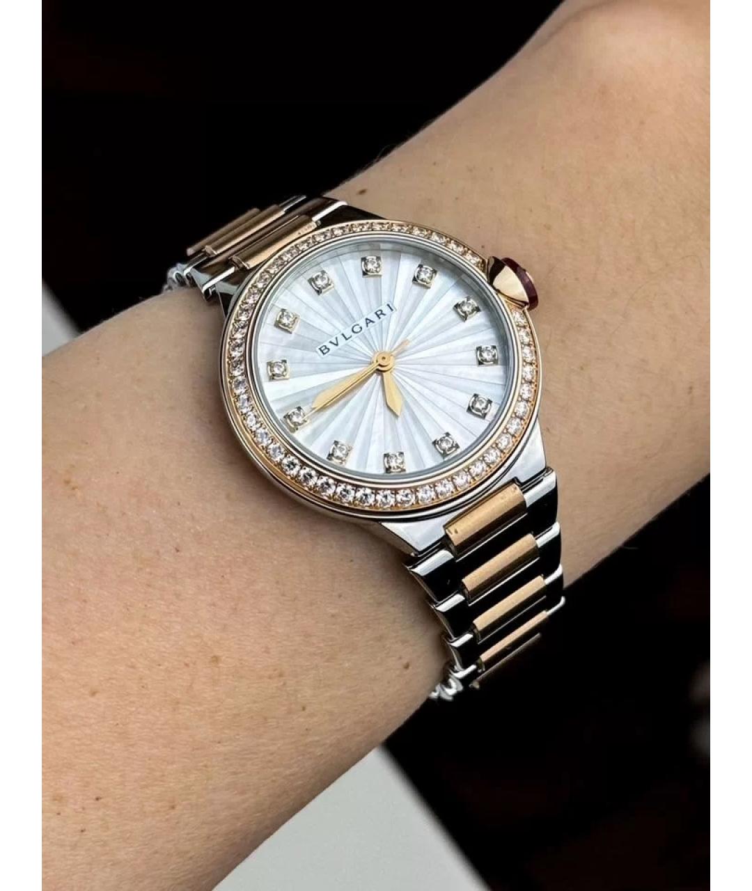 BVLGARI Серебряные часы из розового золота, фото 2