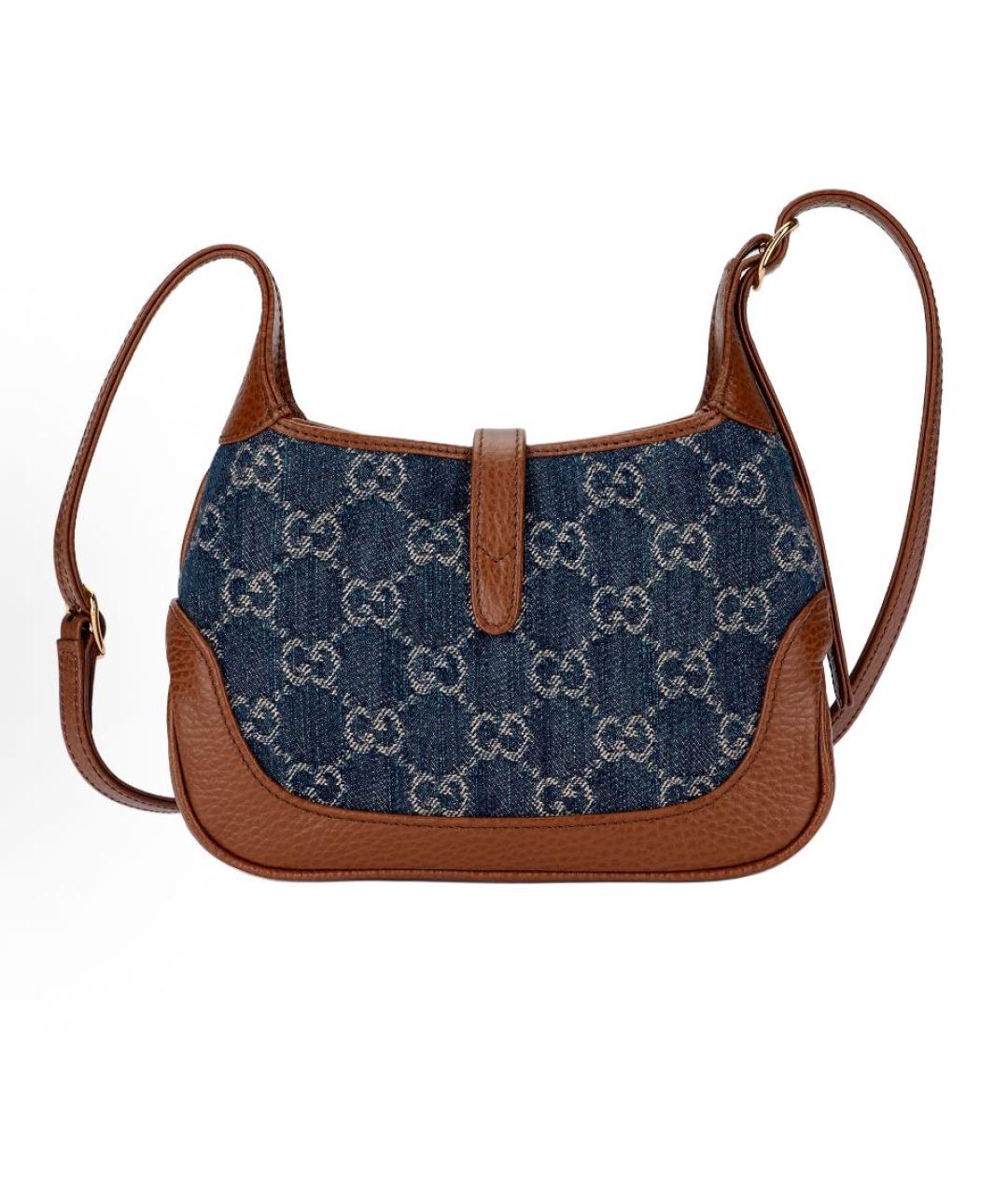 GUCCI Темно-синяя сумка с короткими ручками, фото 3