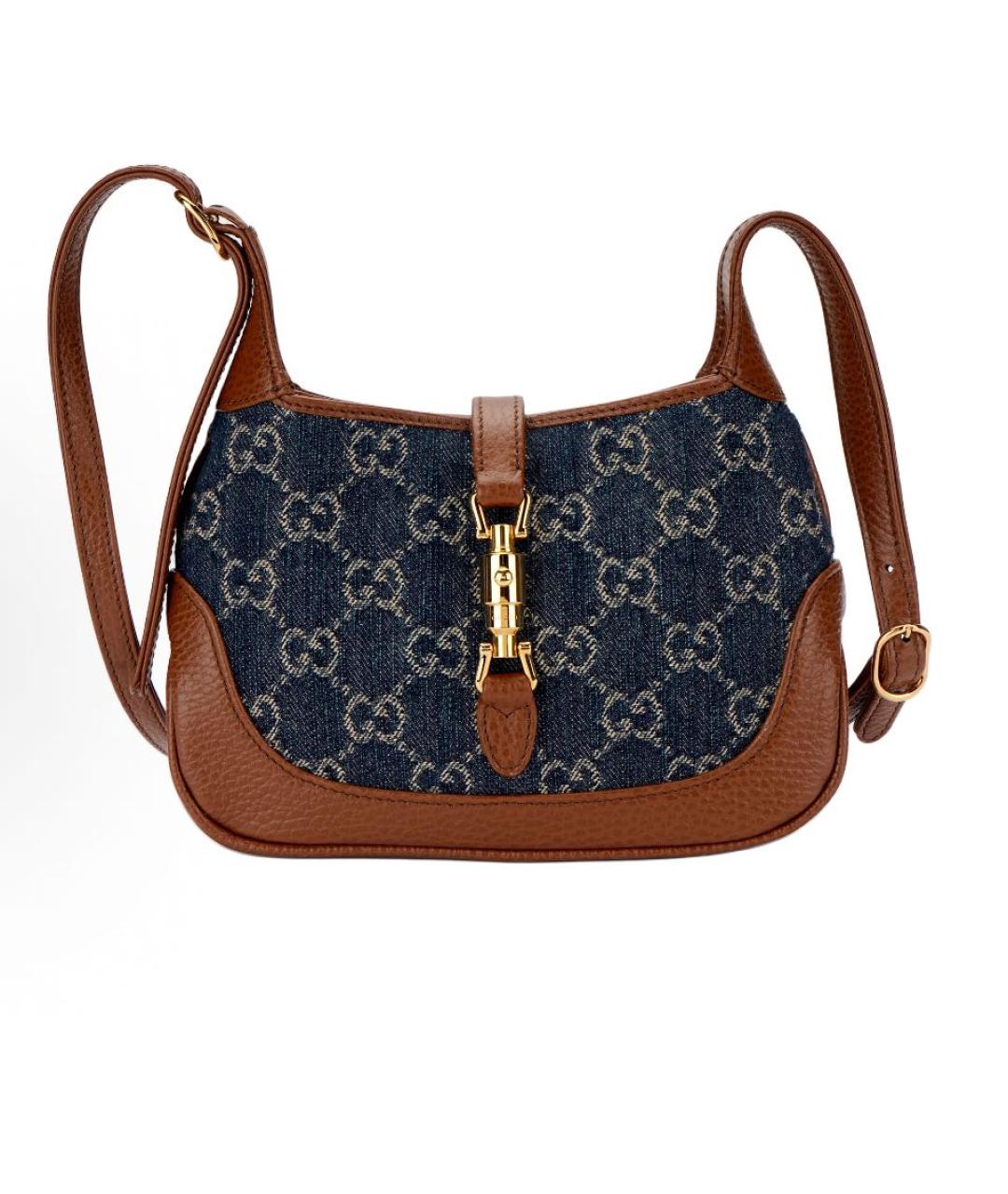 GUCCI Темно-синяя сумка с короткими ручками, фото 5