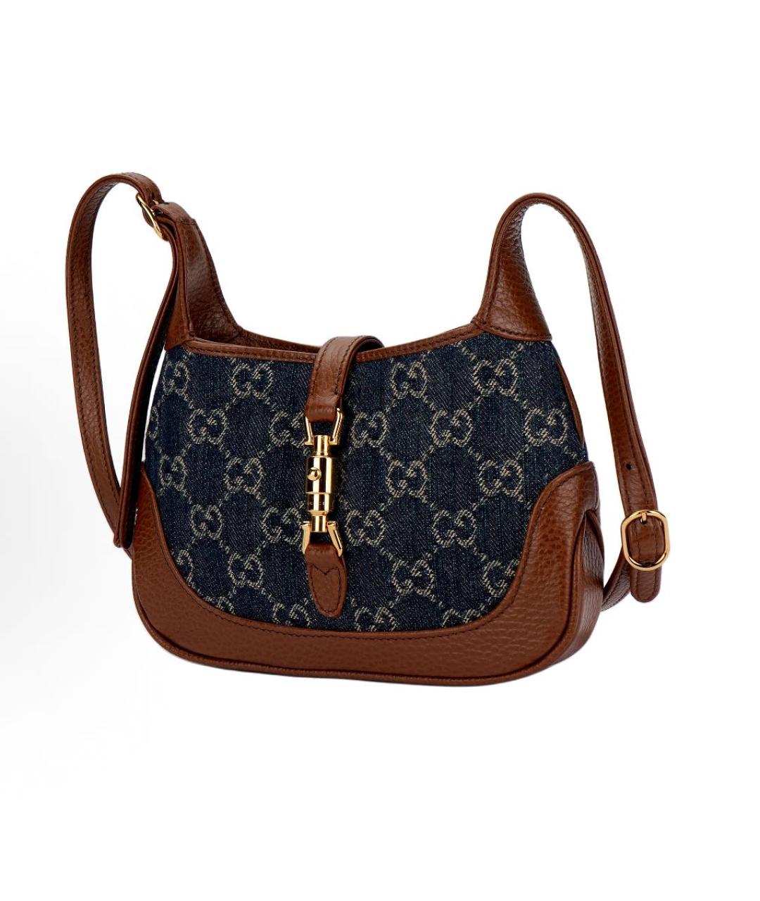 GUCCI Темно-синяя сумка с короткими ручками, фото 2