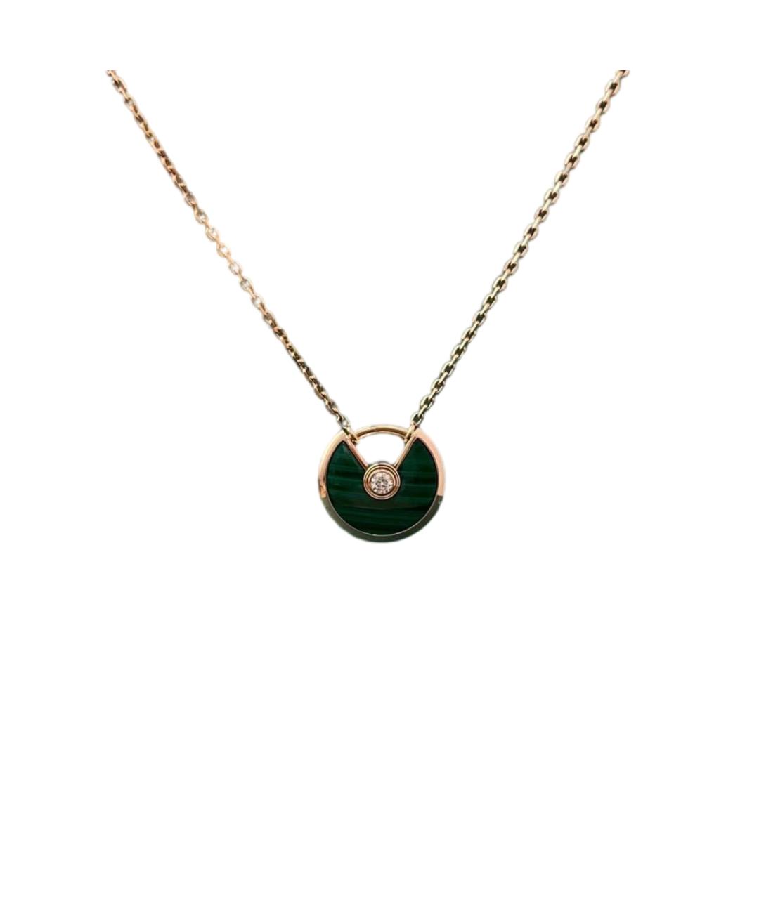 CARTIER Черное колье из розового золота, фото 1