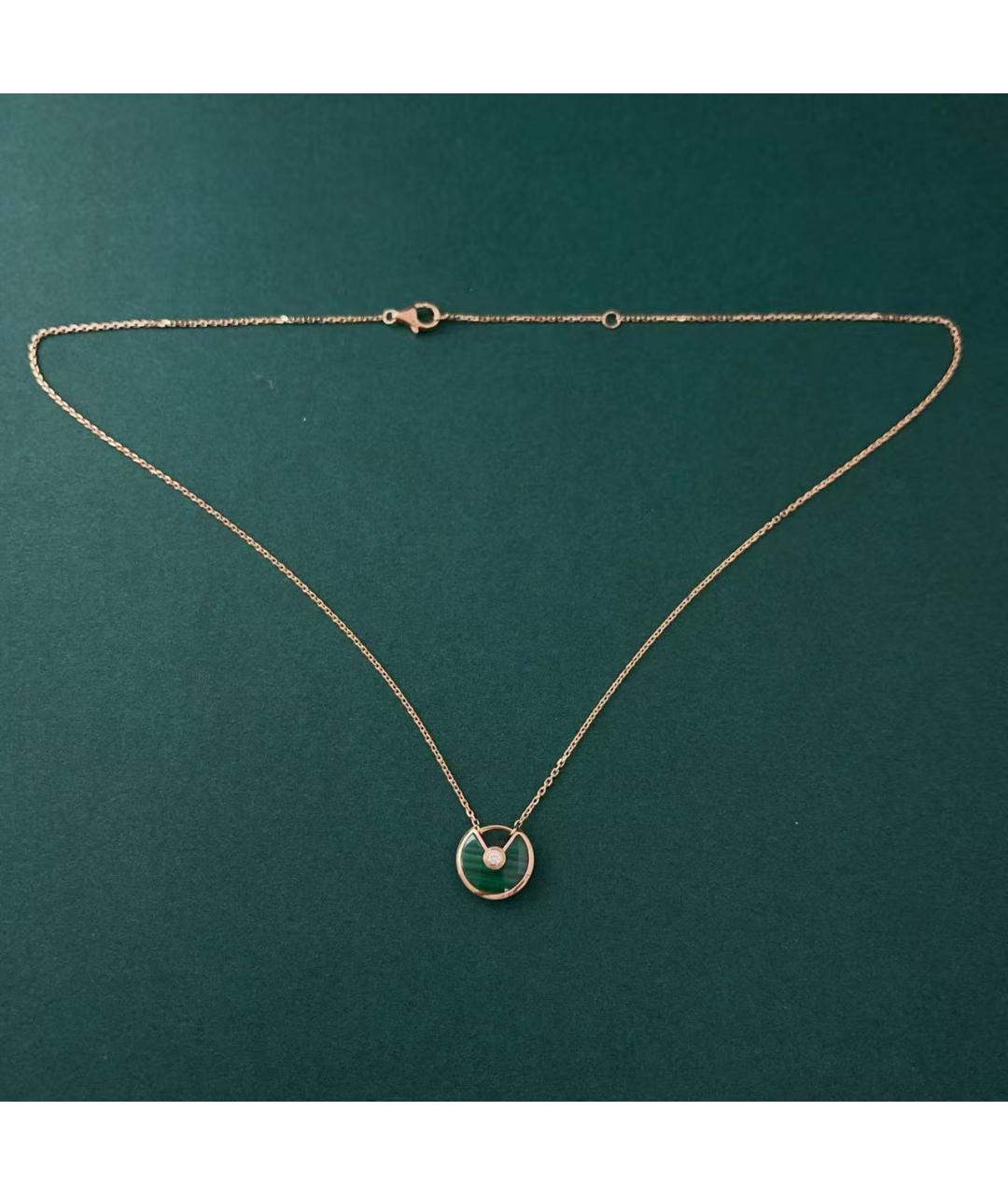 CARTIER Черное колье из розового золота, фото 3