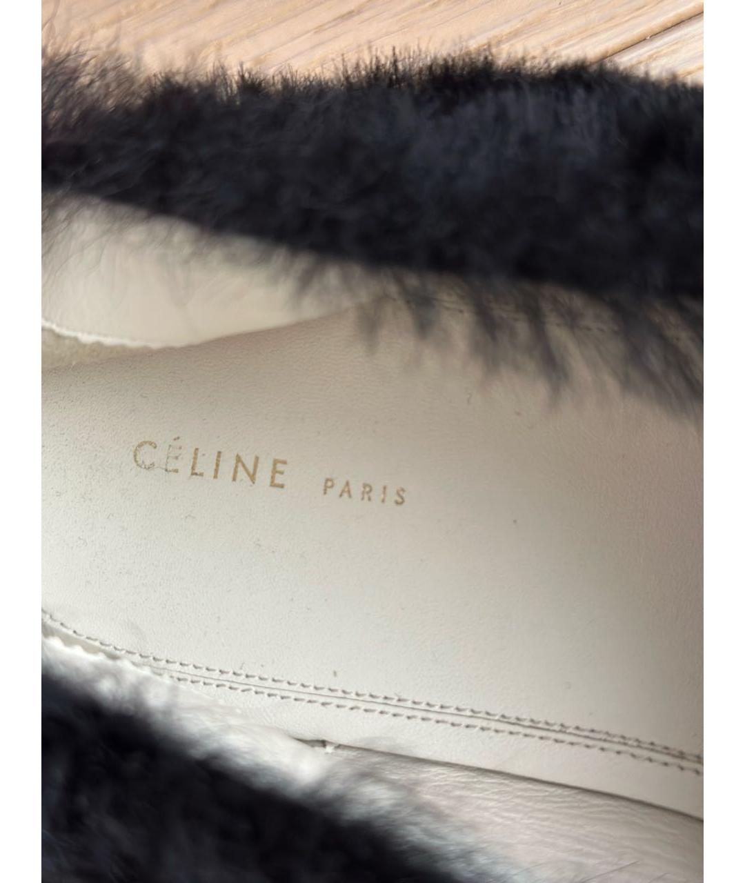 CELINE Черные лоферы, фото 7
