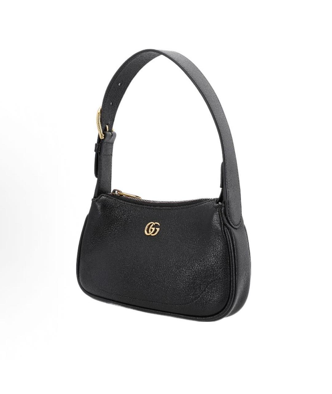 GUCCI Черная кожаная сумка с короткими ручками, фото 2