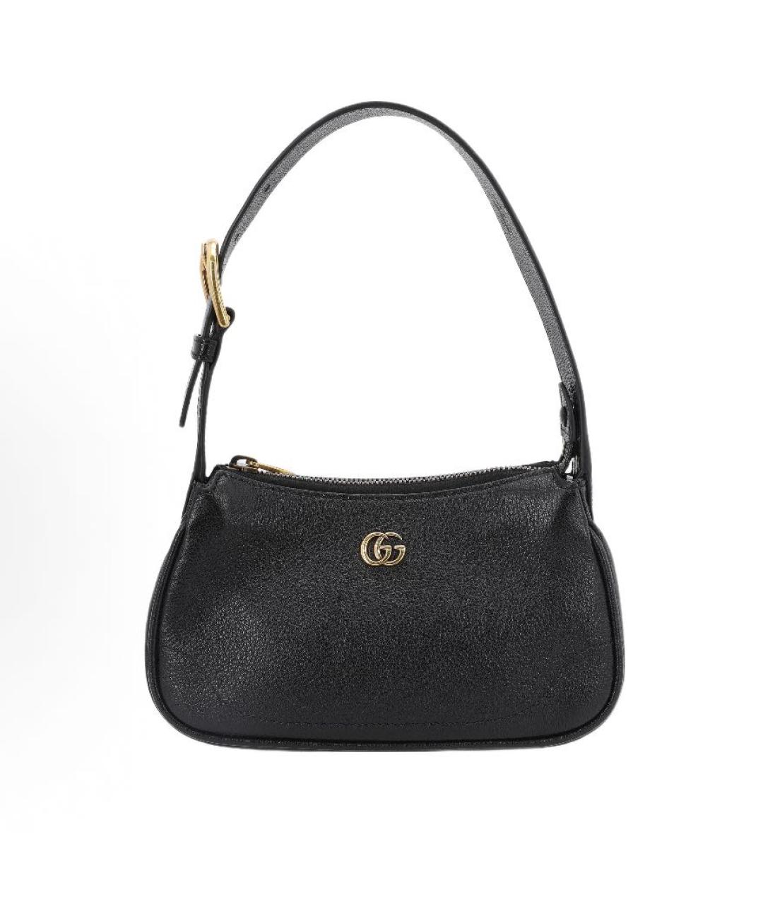 GUCCI Черная кожаная сумка с короткими ручками, фото 5
