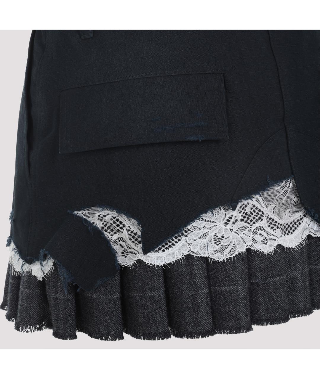 BALENCIAGA Мульти хлопковая юбка мини, фото 6