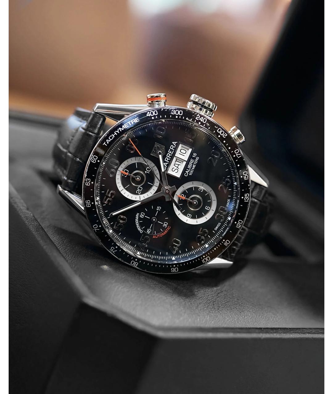 TAG HEUER Черные часы, фото 2