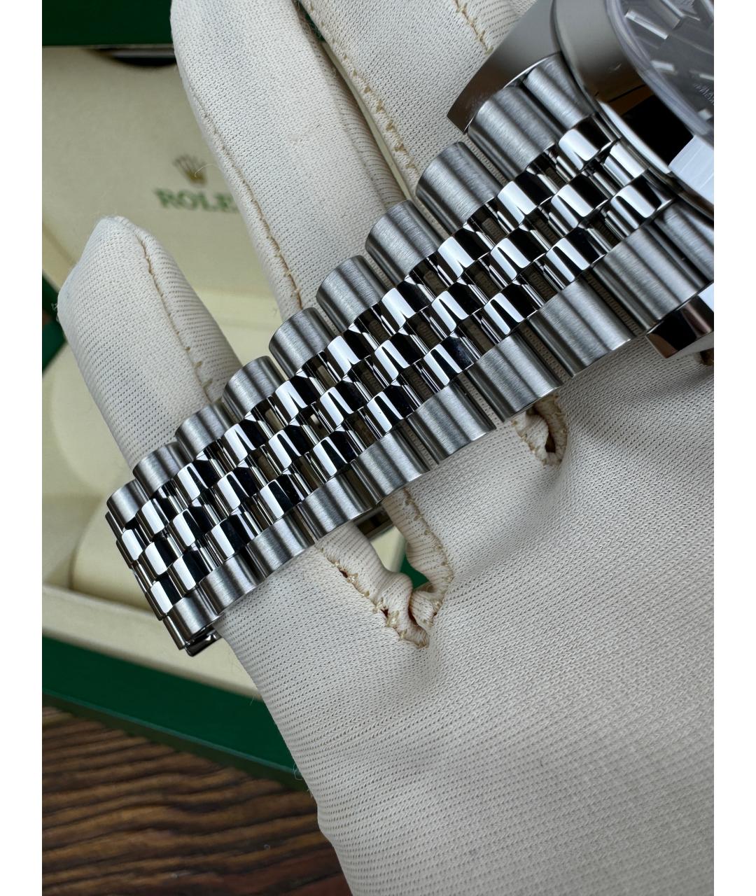 ROLEX Серебряные часы, фото 6
