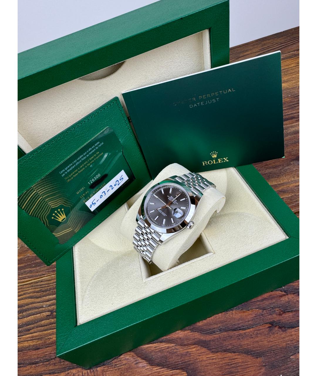 ROLEX Серебряные часы, фото 2