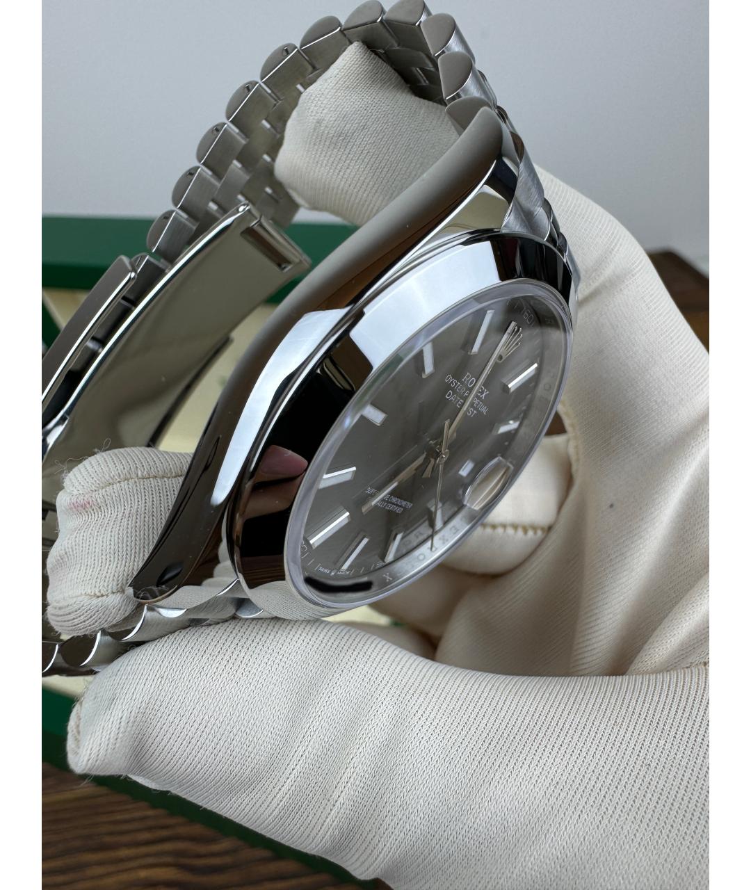 ROLEX Серебряные часы, фото 4