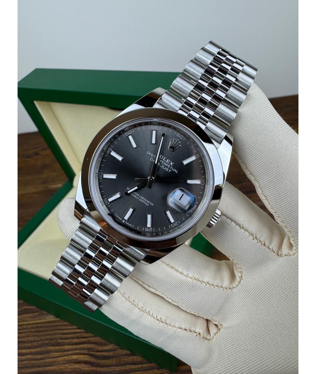 ROLEX Серебряные часы, фото 3