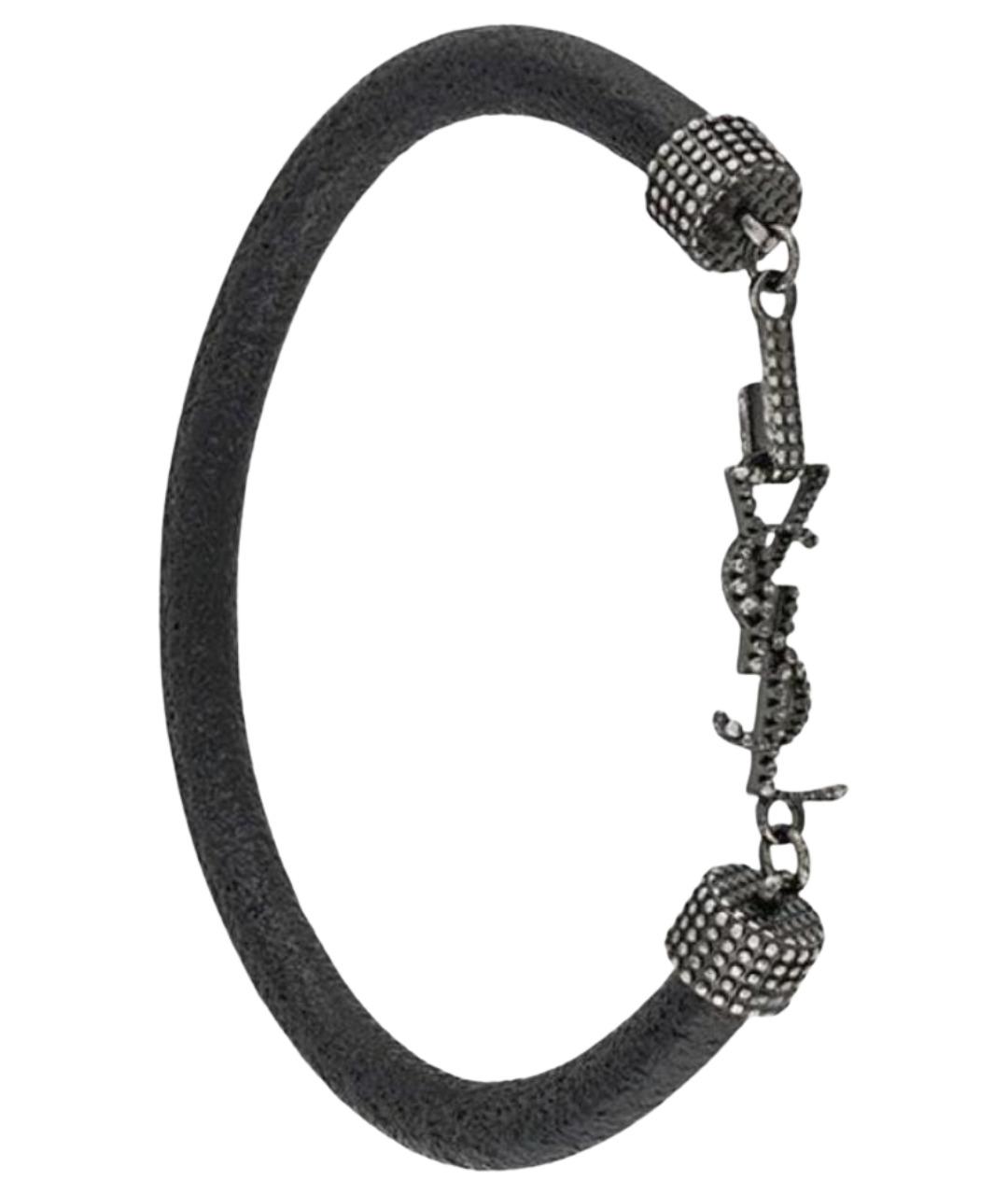 SAINT LAURENT Черный браслет, фото 1