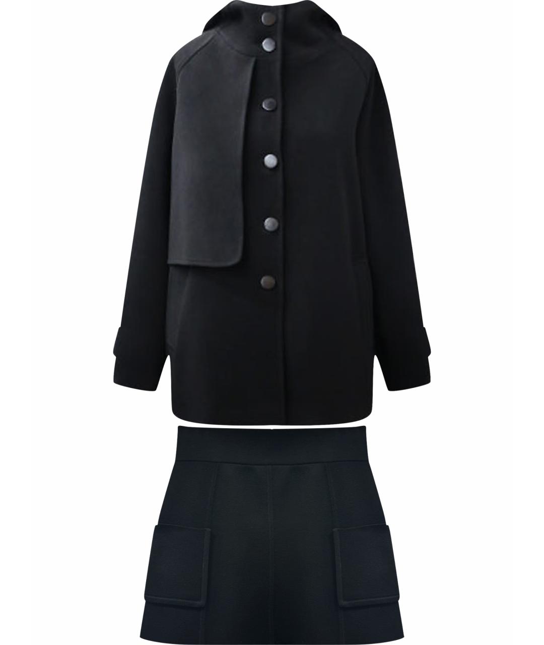 SONIA RYKIEL Черный шерстяной костюм с юбками, фото 1