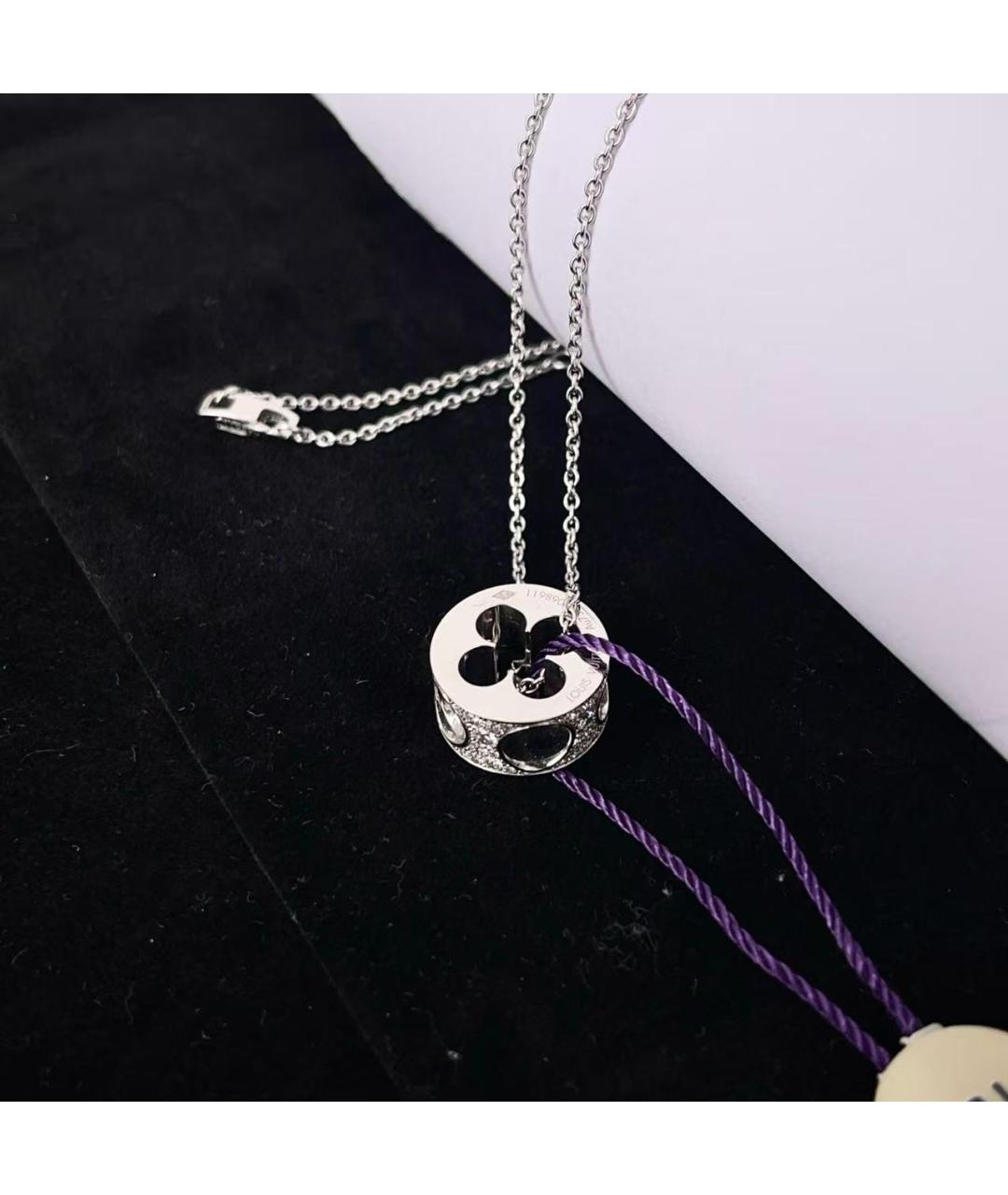 LOUIS VUITTON Серебряное колье из белого золота, фото 4