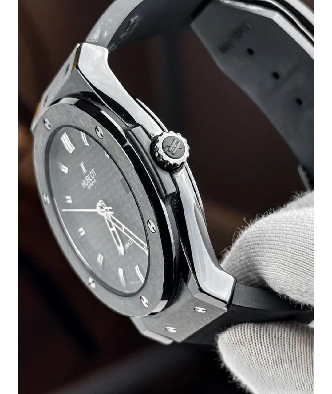 HUBLOT Черные керамические часы, фото 4