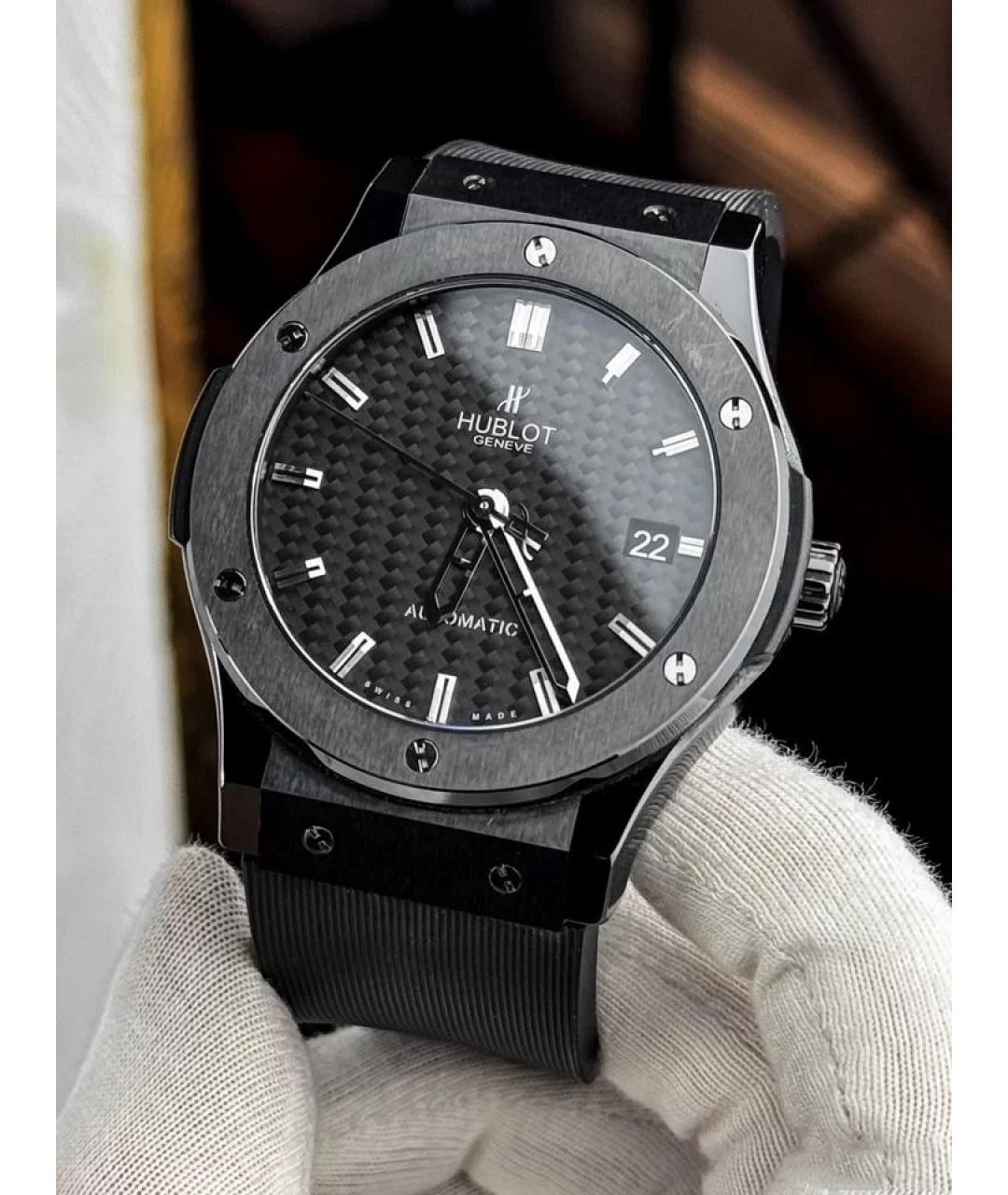 HUBLOT Черные керамические часы, фото 2