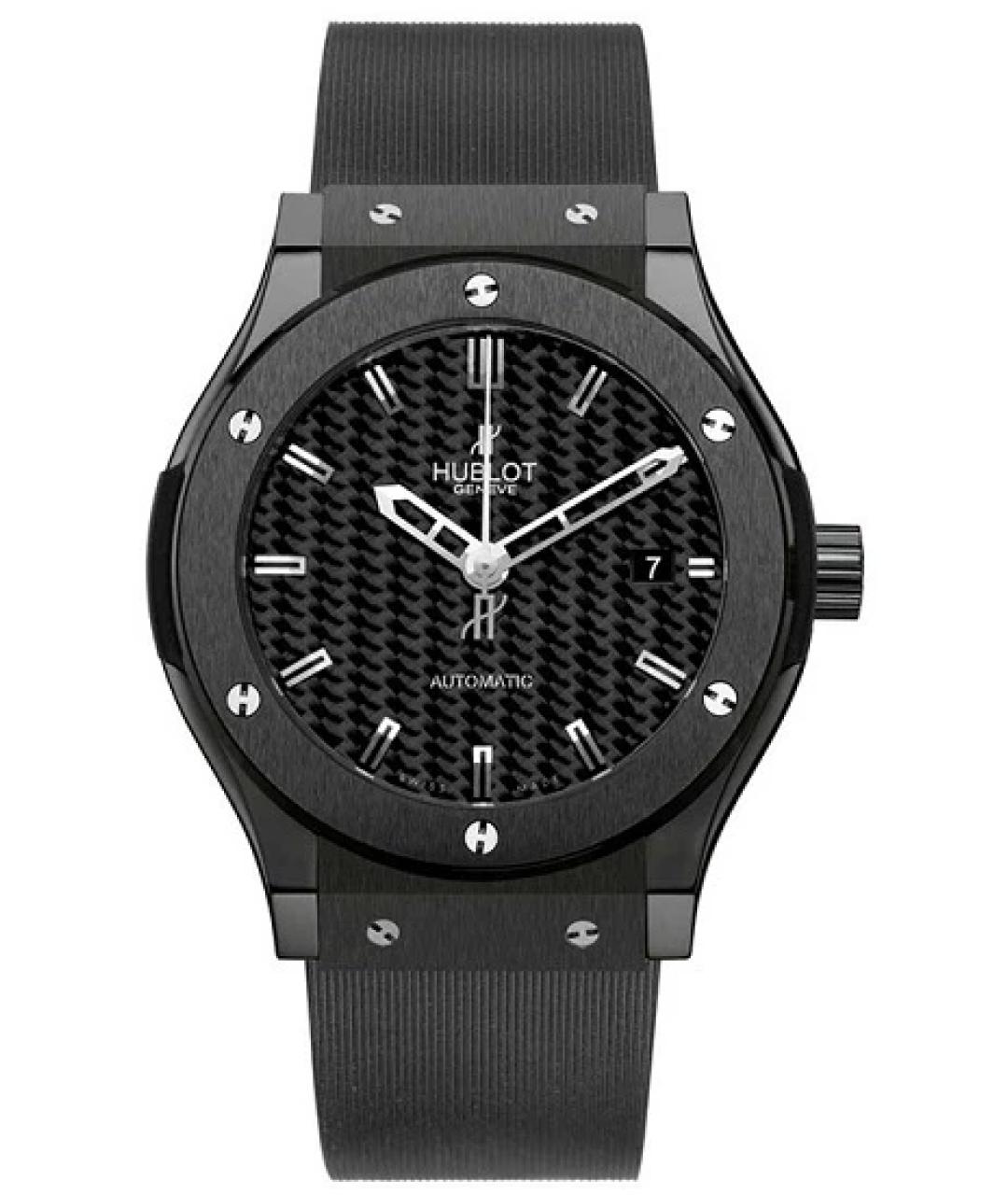 HUBLOT Черные керамические часы, фото 1