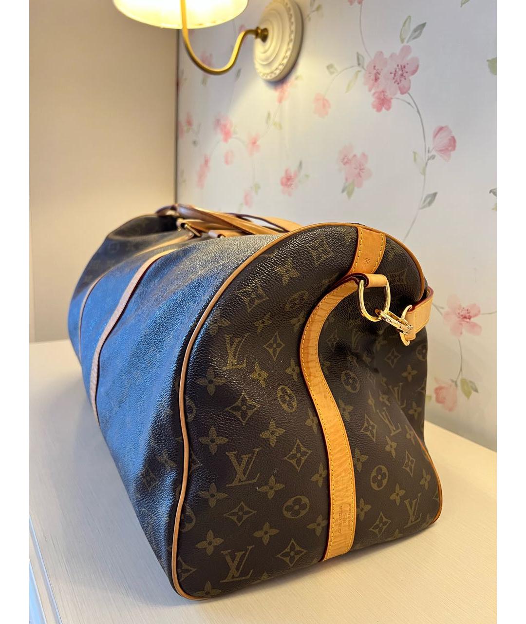 LOUIS VUITTON Коричневая дорожная/спортивная сумка, фото 2