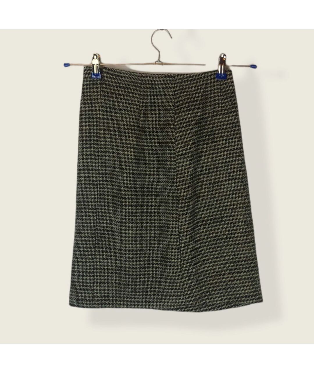 CELINE PRE-OWNED Серая шерстяная юбка мини, фото 5