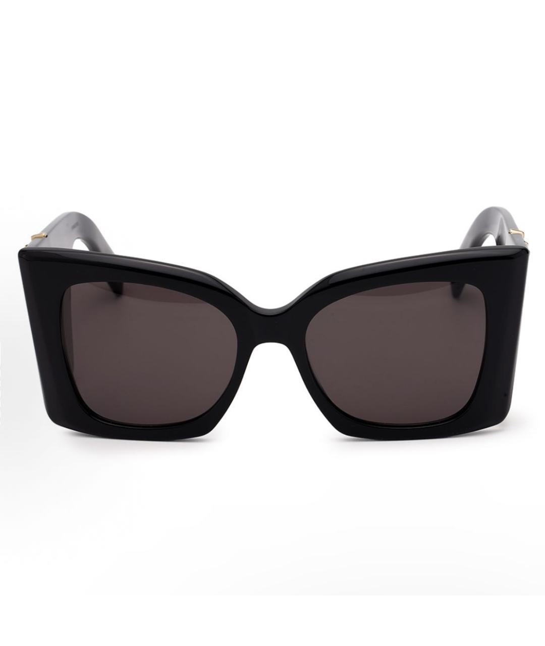 SAINT LAURENT Черные пластиковые солнцезащитные очки, фото 5