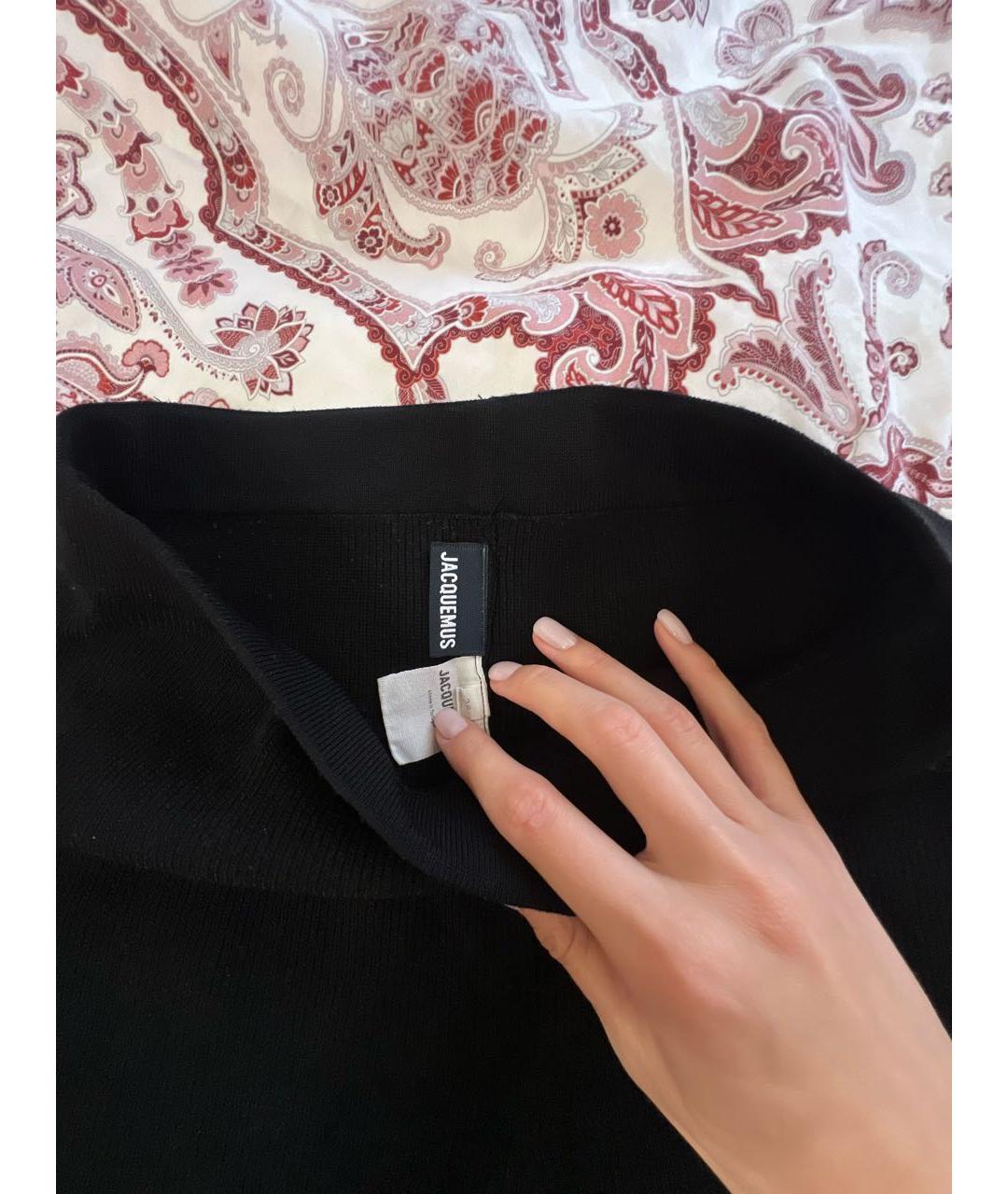 JACQUEMUS Черные вискозные шорты, фото 2