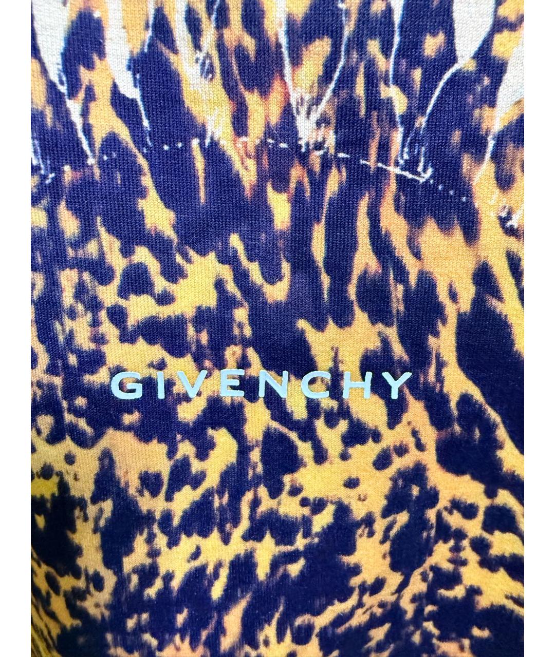 GIVENCHY KIDS Желтая хлопковая детская футболка, фото 3