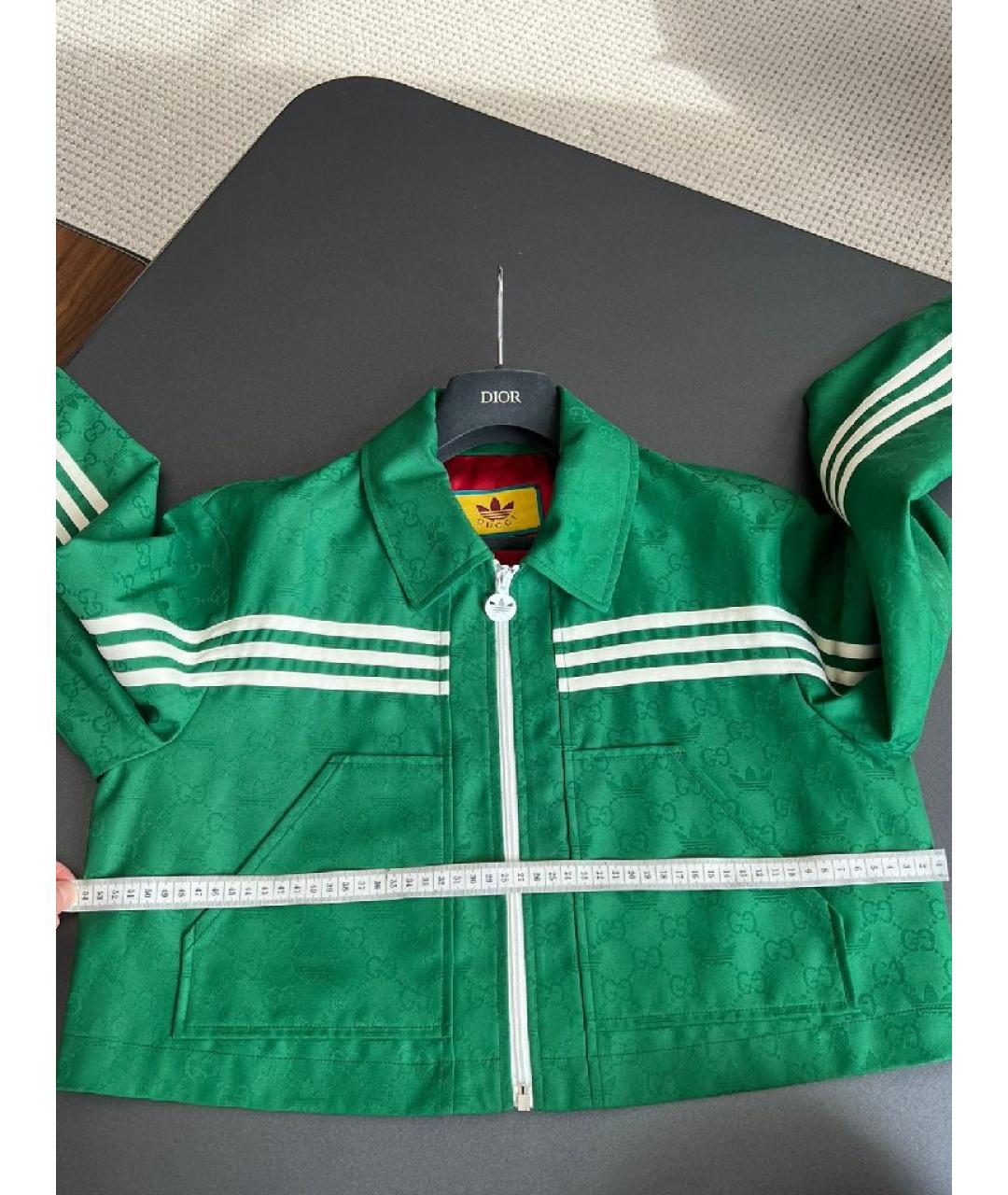 GUCCI Зеленая полиамидовая куртка, фото 3