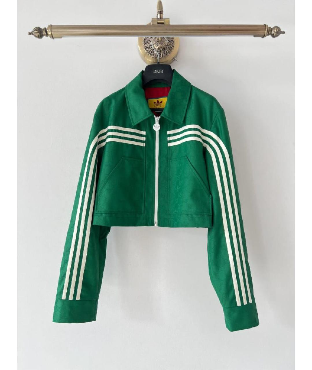 GUCCI Зеленая полиамидовая куртка, фото 8