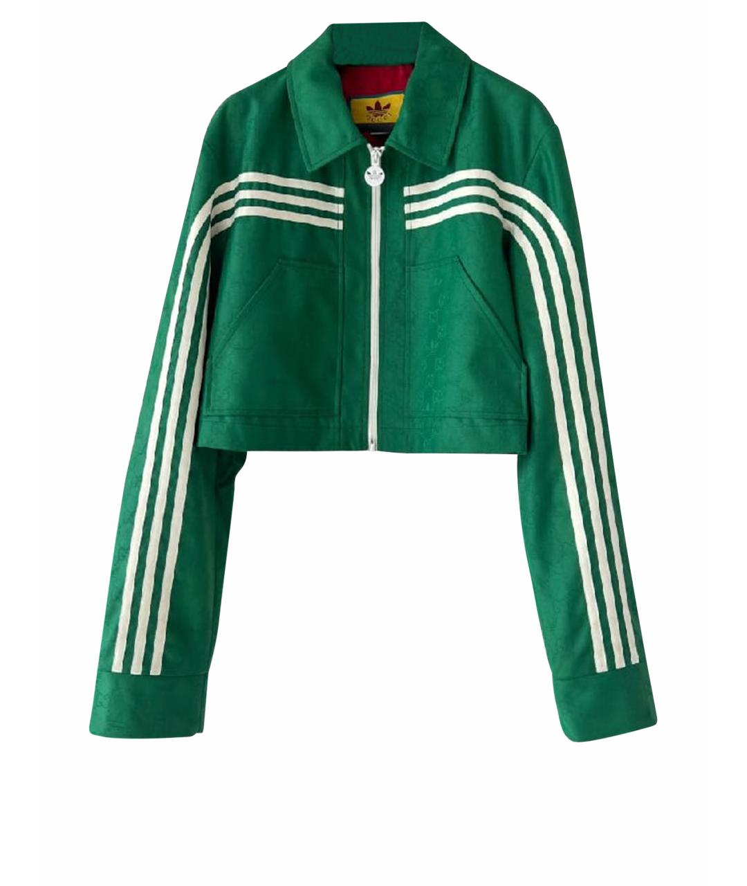GUCCI Зеленая полиамидовая куртка, фото 1