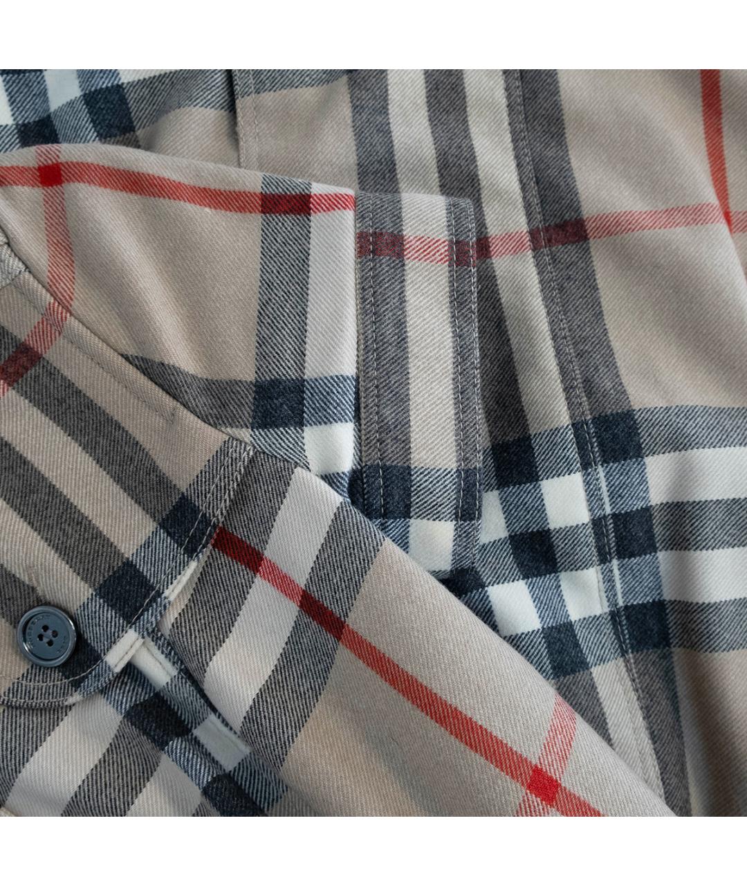 BURBERRY Бежевое шерстяное повседневное платье, фото 4