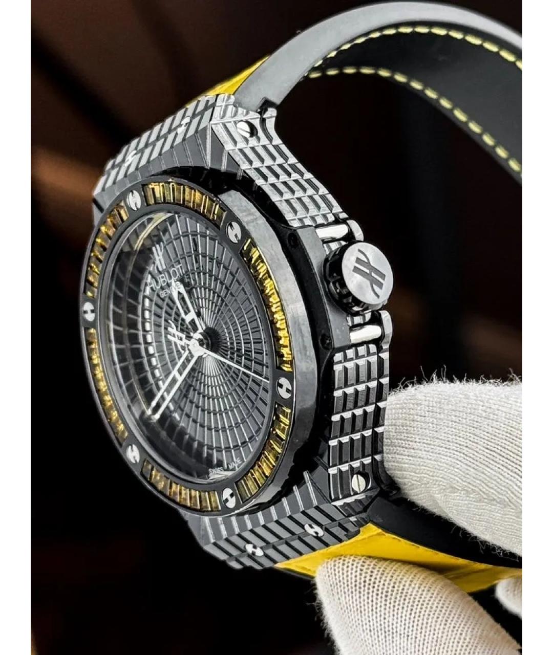 HUBLOT Черные часы из белого золота, фото 3