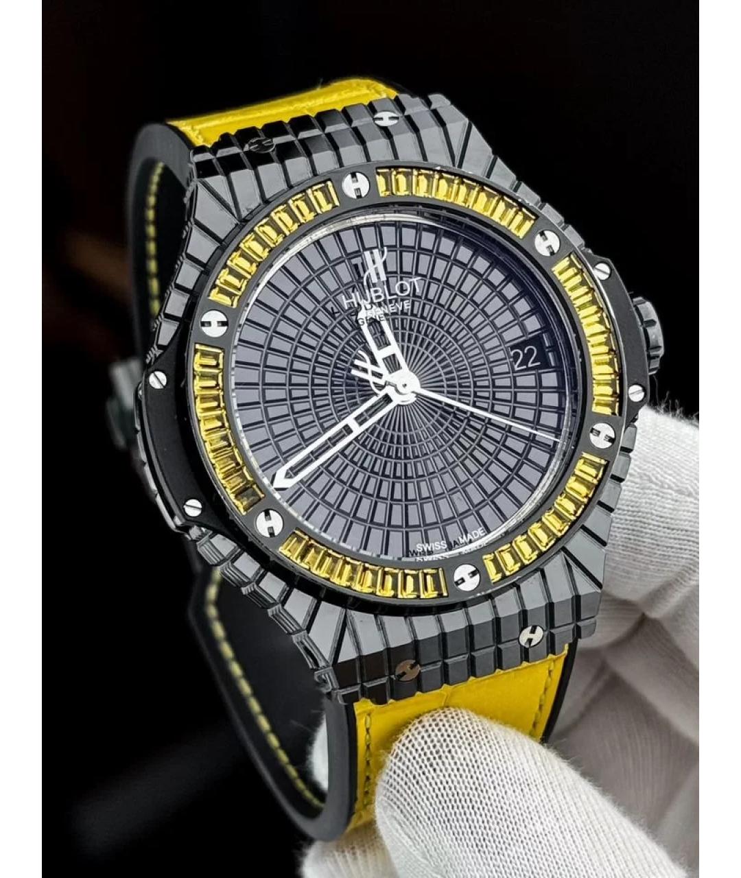 HUBLOT Черные часы из белого золота, фото 2