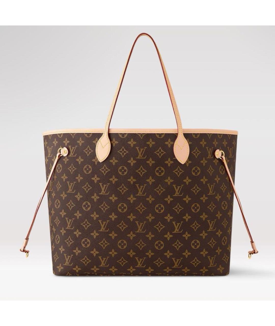 LOUIS VUITTON Коричневая сумка тоут, фото 5