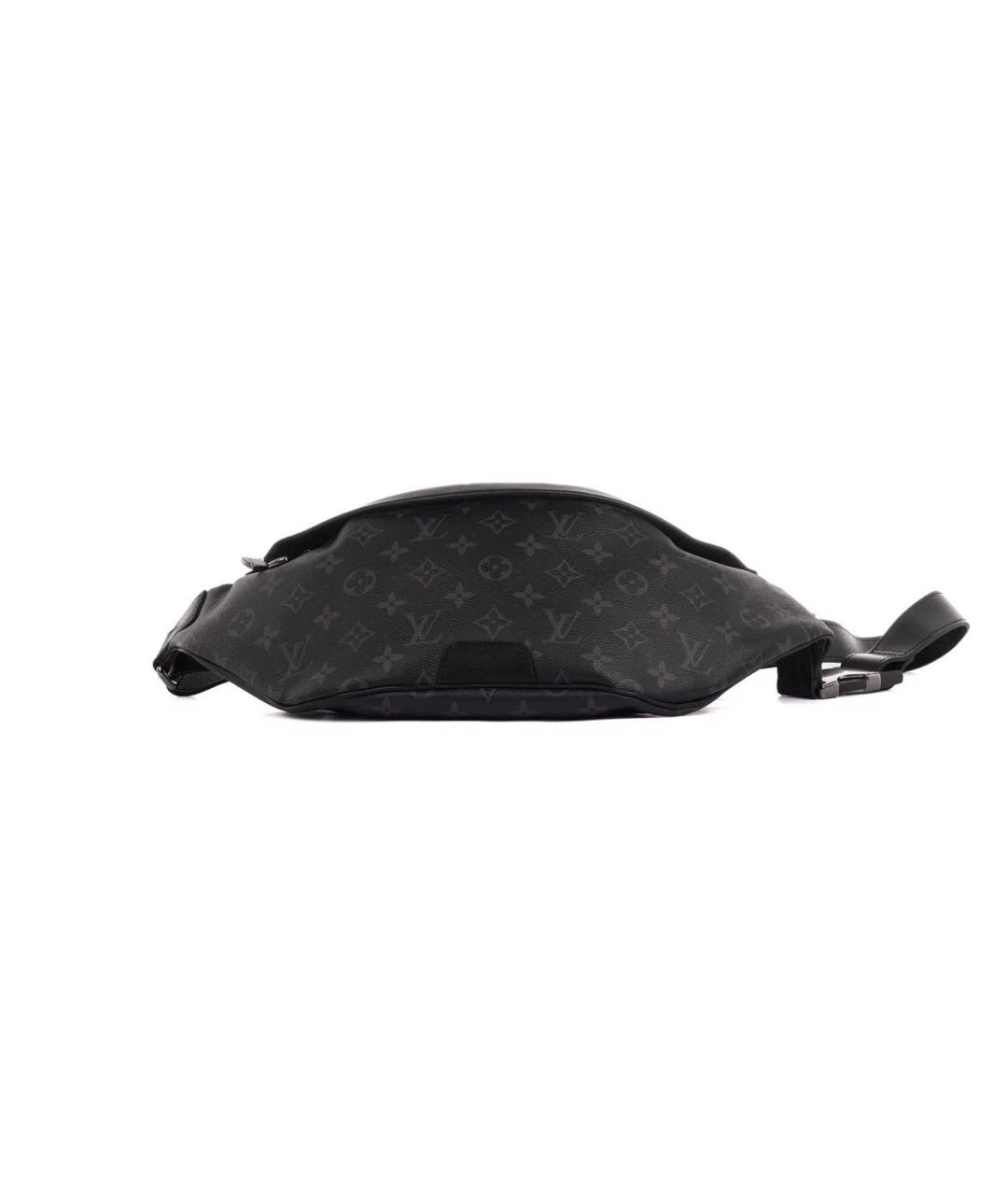 LOUIS VUITTON Черная кожаная сумка на плечо, фото 6