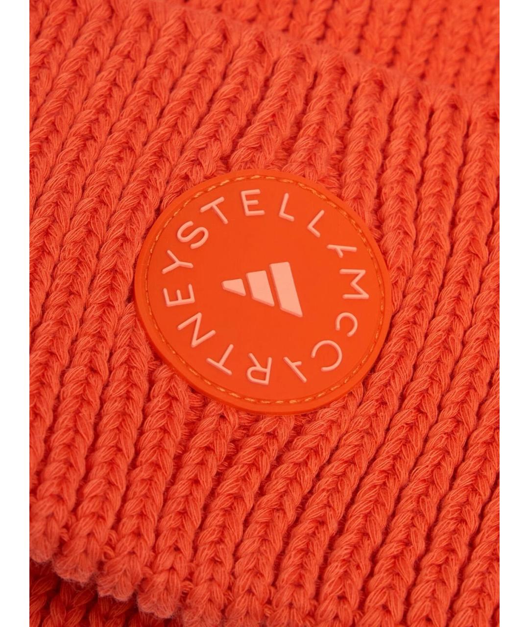 ADIDAS BY STELLA MCCARTNEY Оранжевая хлопковая шапка, фото 4