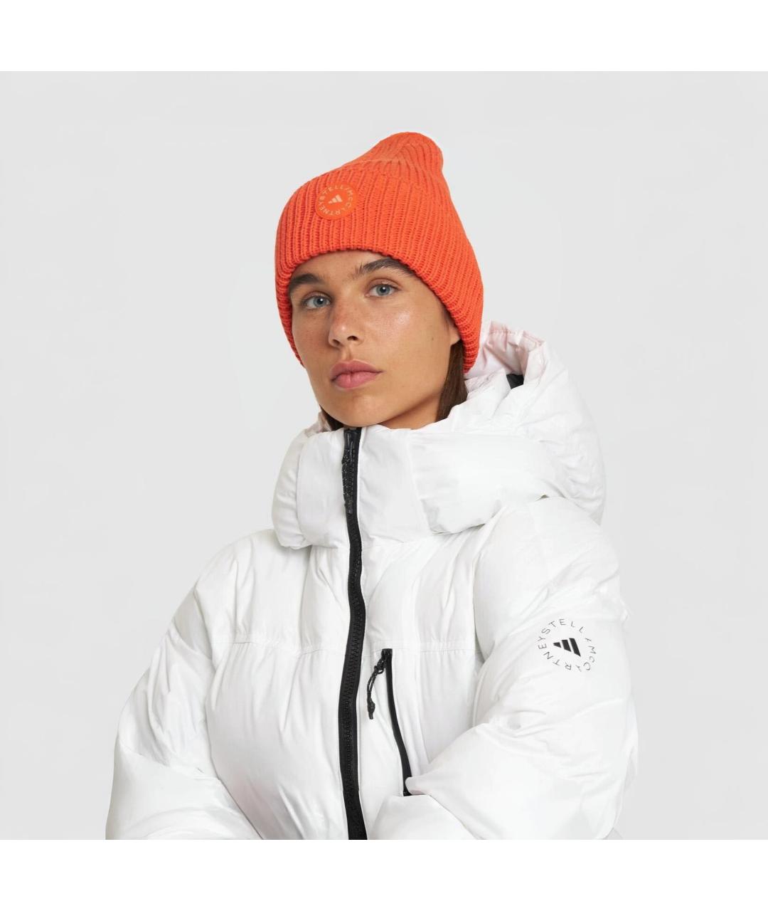 ADIDAS BY STELLA MCCARTNEY Оранжевая хлопковая шапка, фото 2